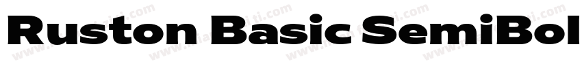 Ruston Basic SemiBold SemiCondensed字体转换